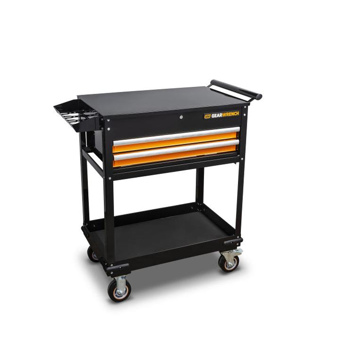 GEARWRENCH - 32" 2 DRAWER BLACK & ORANGE UTILITY CART - 83167