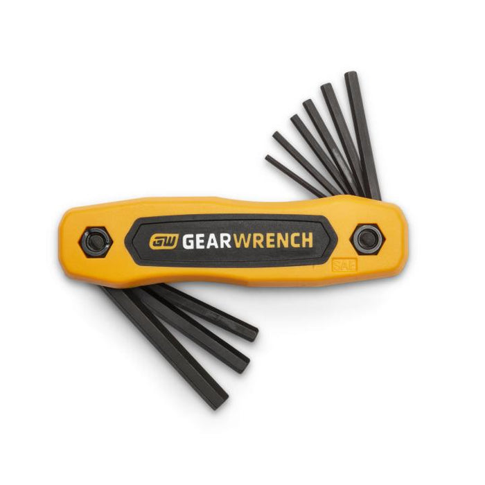 GEARWRENCH - 9 PIECE SAE FOLDING HEX KEY SET - 83509