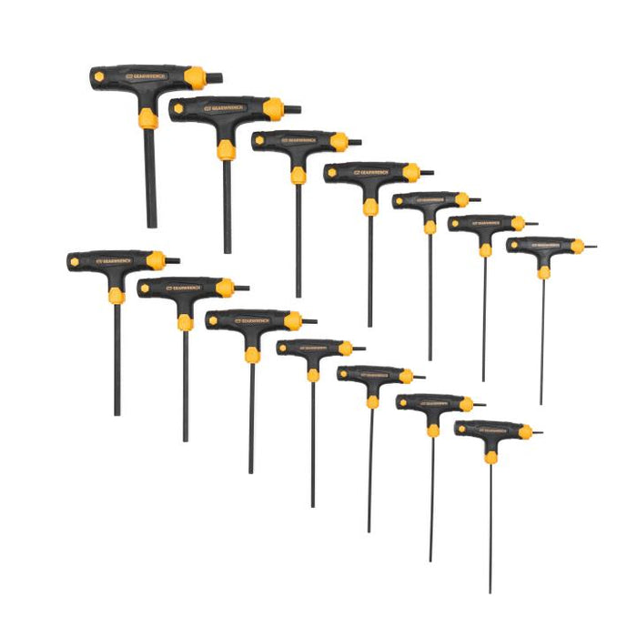GEARWRENCH - 14 PIECE SAE/METRIC T-HANDLE HEX KEY SET - 83514