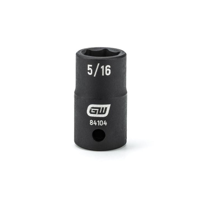 GEARWRENCH - 1/4" DRIVE 6 POINT STANDARD IMPACT SAE SOCKET 5/16" - 84104