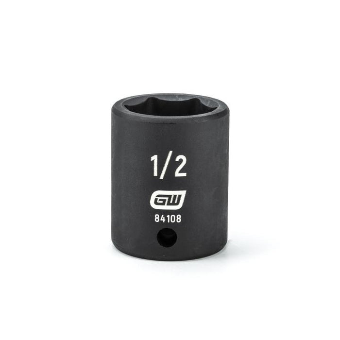 GEARWRENCH - 1/4" DRIVE 6 POINT STANDARD IMPACT SAE SOCKET 1/2" - 84108