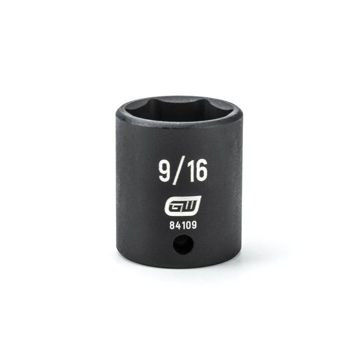 GEARWRENCH - 1/4" DRIVE 6 POINT STANDARD IMPACT SAE SOCKET 9/16" - 84109
