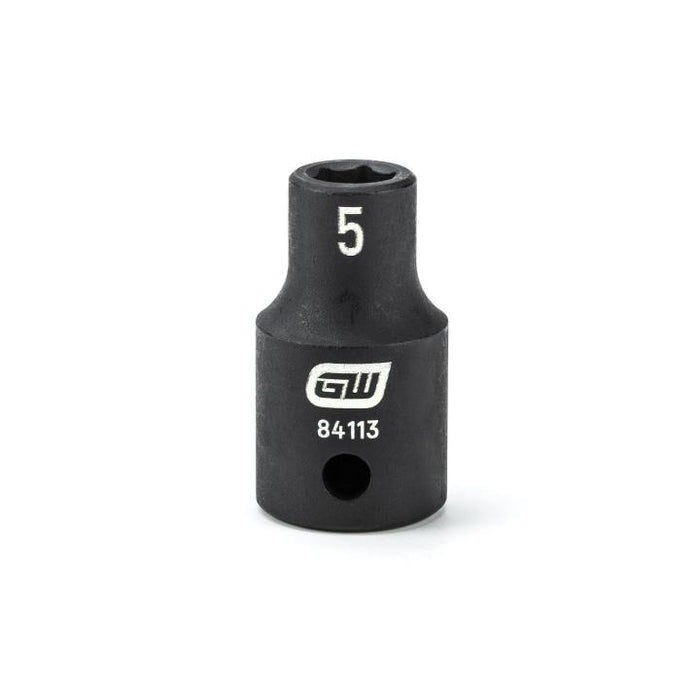 GEARWRENCH - 1/4" DRIVE 6 POINT STANDARD IMPACT METRIC SOCKET 5MM - 84113