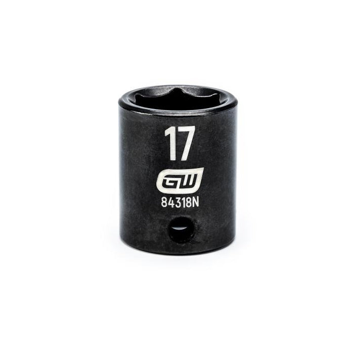 GEARWRENCH - 3/8" DRIVE 6 POINT STANDARD IMPACT METRIC SOCKET 17MM - 84318N