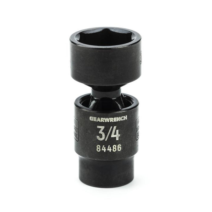 GEARWRENCH - 3/8" DRIVE 6 POINT STANDARD X-CORE™ PINLESS IMPACT UNIVERSAL SAE SOCKET 3/4" - 84486