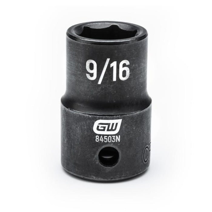 GEARWRENCH - 1/2" DRIVE 6 POINT STANDARD IMPACT SAE SOCKET 9/16" - 84503N