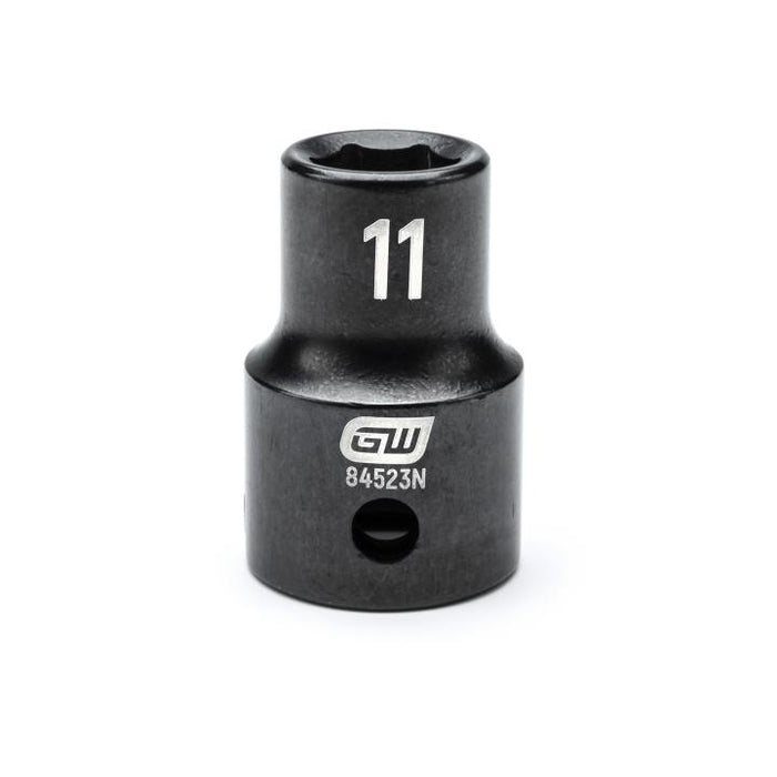 GEARWRENCH - 1/2" DRIVE 6 POINT STANDARD IMPACT METRIC SOCKET 11MM - 84523N