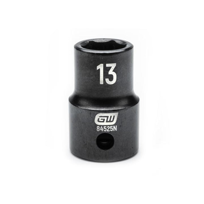 GEARWRENCH - 1/2" DRIVE 6 POINT STANDARD IMPACT METRIC SOCKET 13MM - 84525N