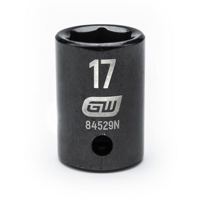 GEARWRENCH - 1/2" DRIVE 6 POINT STANDARD IMPACT METRIC SOCKET 17MM - 84529N