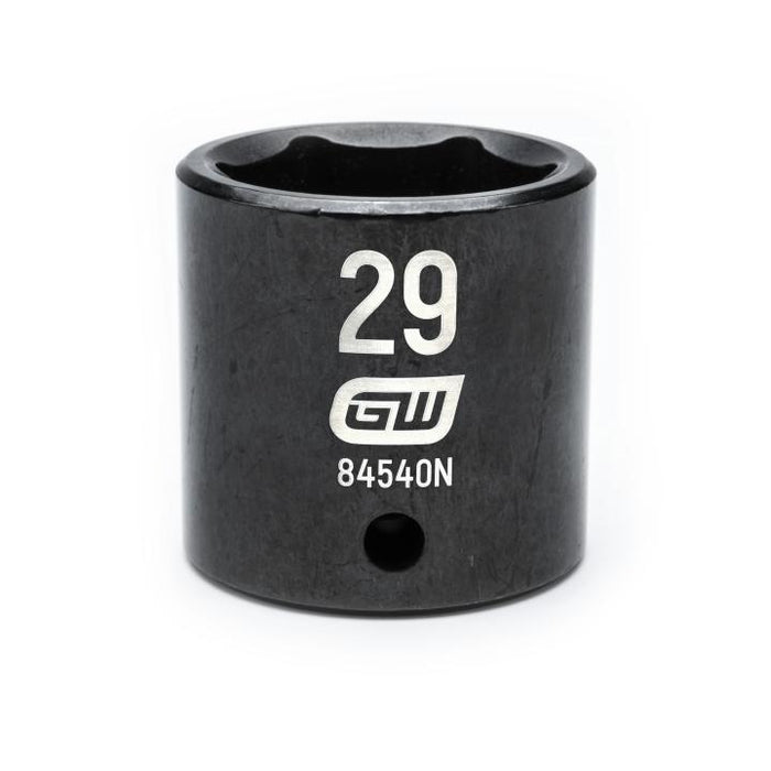 GEARWRENCH - 1/2" DRIVE 6 POINT STANDARD IMPACT METRIC SOCKET 29MM - 84540N