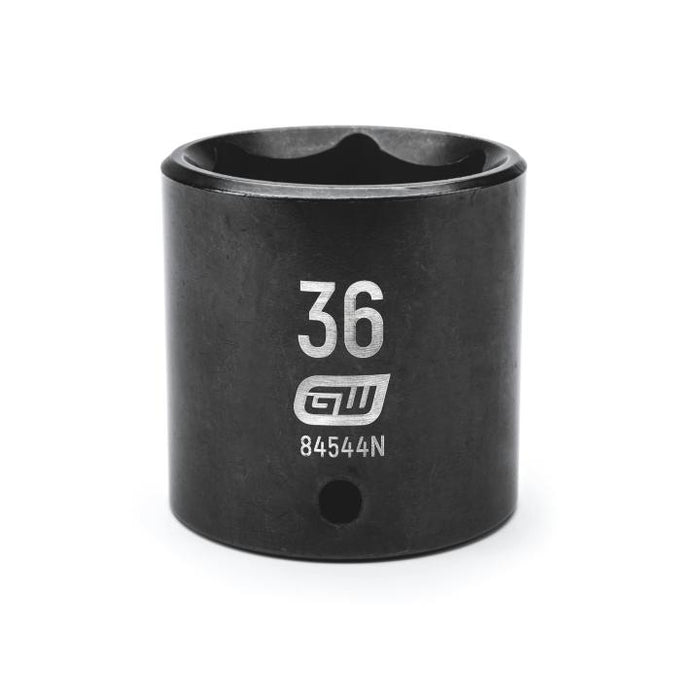 GEARWRENCH - 1/2" DRIVE 6 POINT STANDARD IMPACT METRIC SOCKET 36MM - 84544N