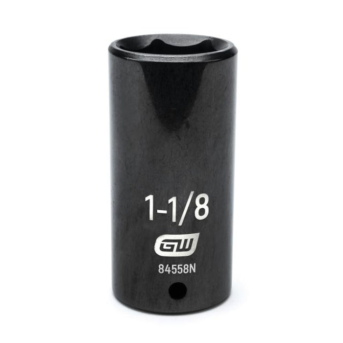 GEARWRENCH - 1/2" DRIVE 6 POINT DEEP IMPACT SAE SOCKET 1-1/8" - 84558N