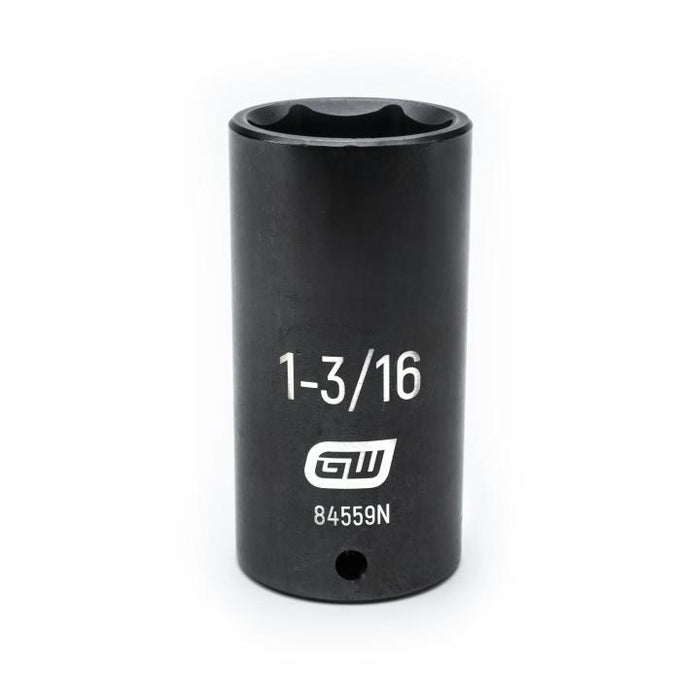 GEARWRENCH - 1/2" DRIVE 6 POINT DEEP IMPACT SAE SOCKET 1-3/16" - 84559N