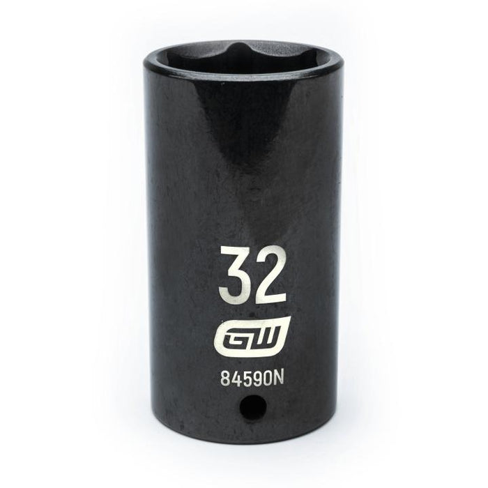 GEARWRENCH - 1/2" DRIVE 6 POINT DEEP IMPACT METRIC SOCKET 32MM - 84590N