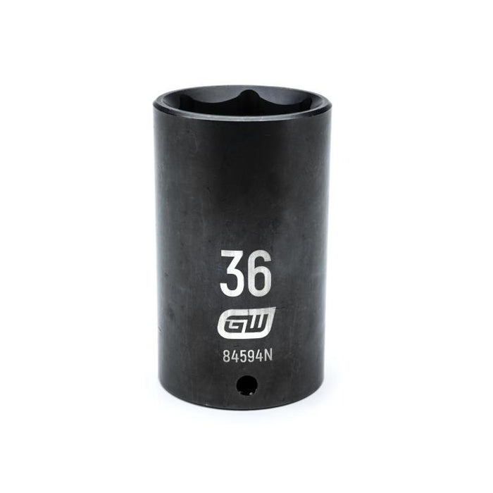 GEARWRENCH - 1/2" DRIVE 6 POINT DEEP IMPACT METRIC SOCKET 36MM - 84594N
