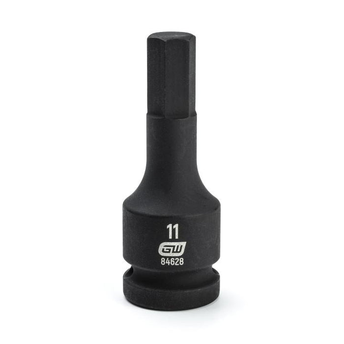 GEARWRENCH - 1/2" DRIVE HEX BIT IMPACT METRIC SOCKET 11MM - 84628