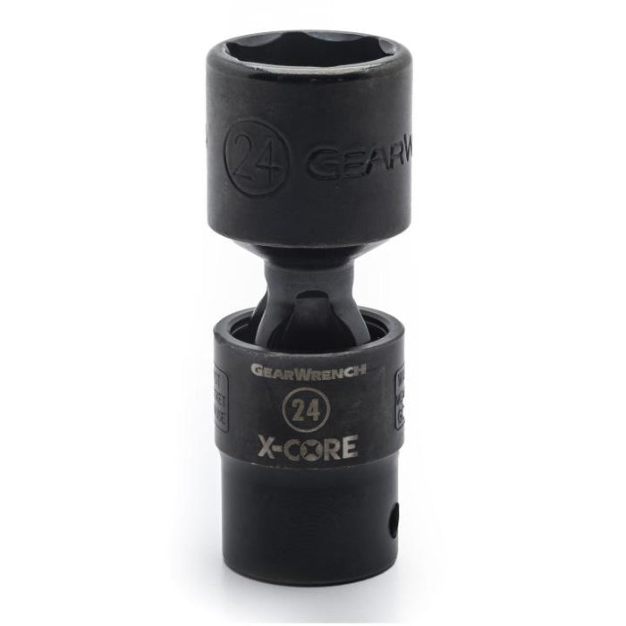 GEARWRENCH - 1/2" DRIVE 6 POINT STANDARD X-CORE™ PINLESS IMPACT UNIVERSAL METRIC SOCKET 21MM - 84731