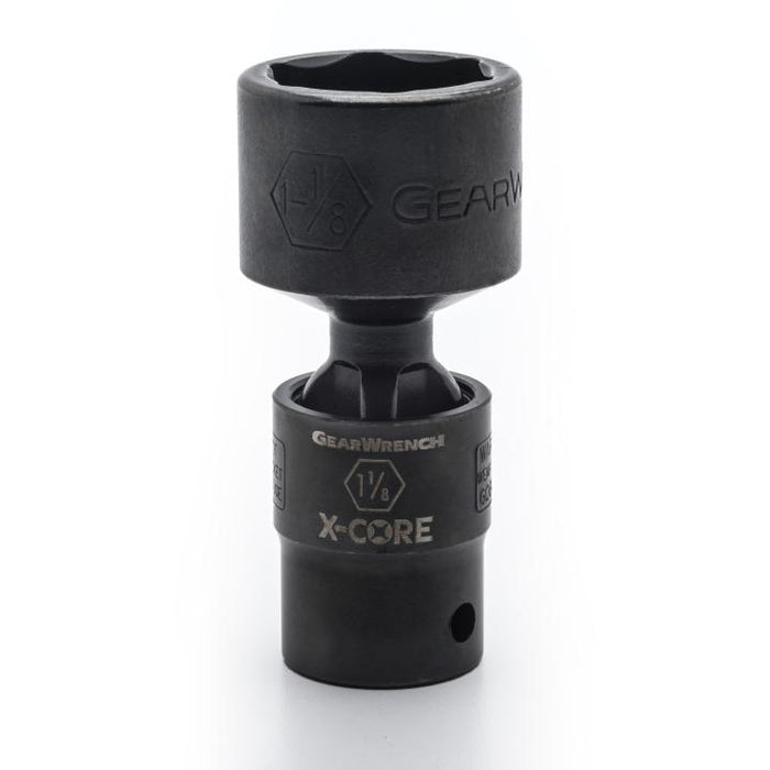 GEARWRENCH - 1/2" DRIVE 6 POINT STANDARD X-CORE™ PINLESS IMPACT UNIVERSAL SAE SOCKET 11/16" - 84740