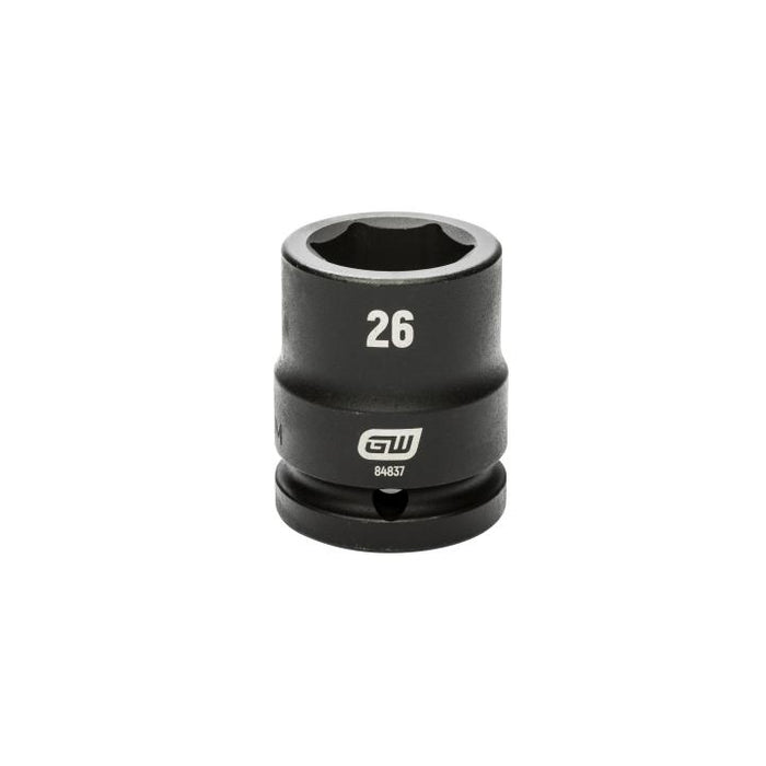 GEARWRENCH - 3/4" DRIVE 6 POINT STANDARD IMPACT METRIC SOCKET 26MM - 84837