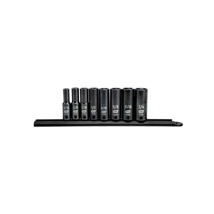 GEARWRENCH - 8 PIECE 3/8" DRIVE 6 POINT DEEP IMPACT SAE SOCKET SET - 84915N