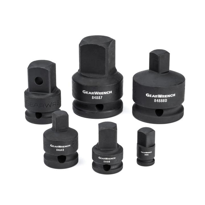 GEARWRENCH - 6 PIECE 1/4", 3/8", 1/2" & 3/4" DRIVE IMPACT ADAPTER SET - 84928A-07