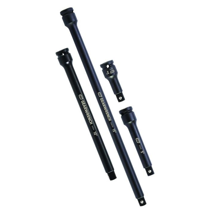 GEARWRENCH - 4 PIECE 1/2" DRIVE IMPACT EXTENSION SET 3", 5", 10" & 15" - 84950N