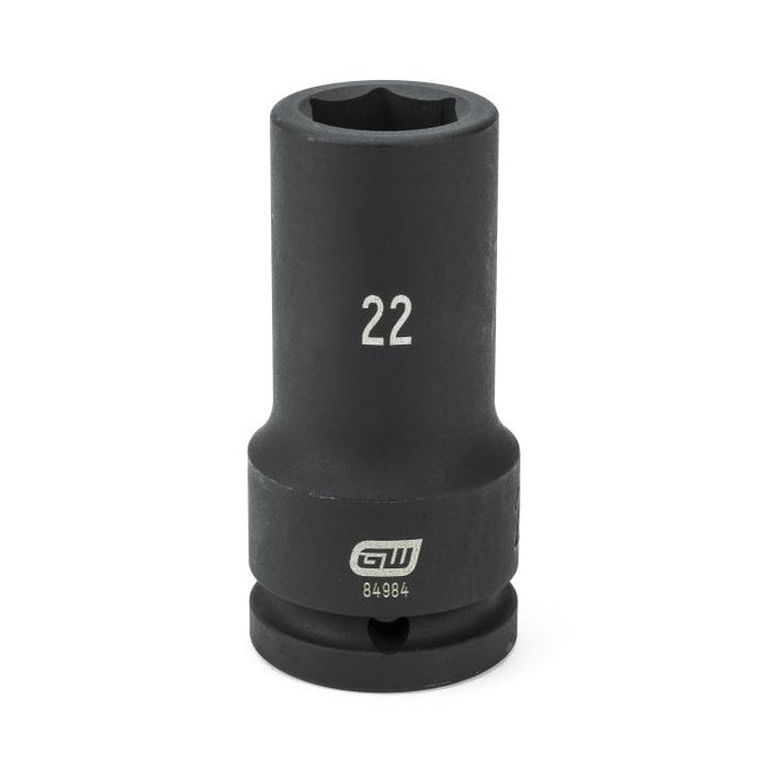 GEARWRENCH - 3/4" DRIVE 6 POINT DEEP IMPACT METRIC SOCKET 22MM - 84984