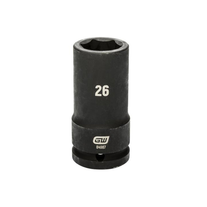 GEARWRENCH - 3/4" DRIVE 6 POINT DEEP IMPACT METRIC SOCKET 26MM - 84987