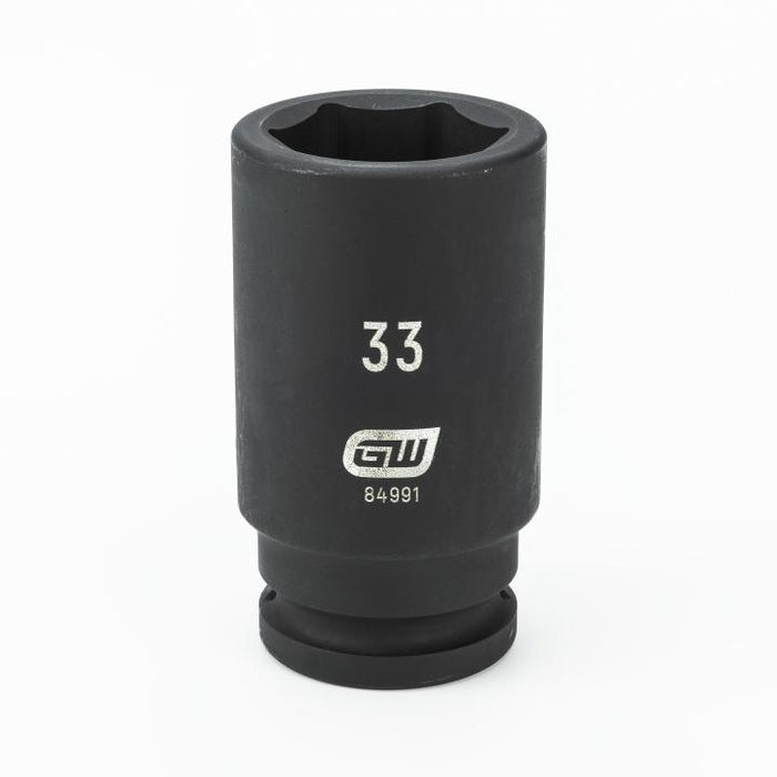 GEARWRENCH - 3/4" DRIVE 6 POINT DEEP IMPACT METRIC SOCKET 33MM - 84991