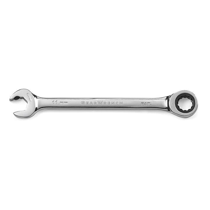 GEARWRENCH - 11MM 72-TOOTH 12 POINT OPEN END RATCHETING COMBINATION WRENCH - 85511