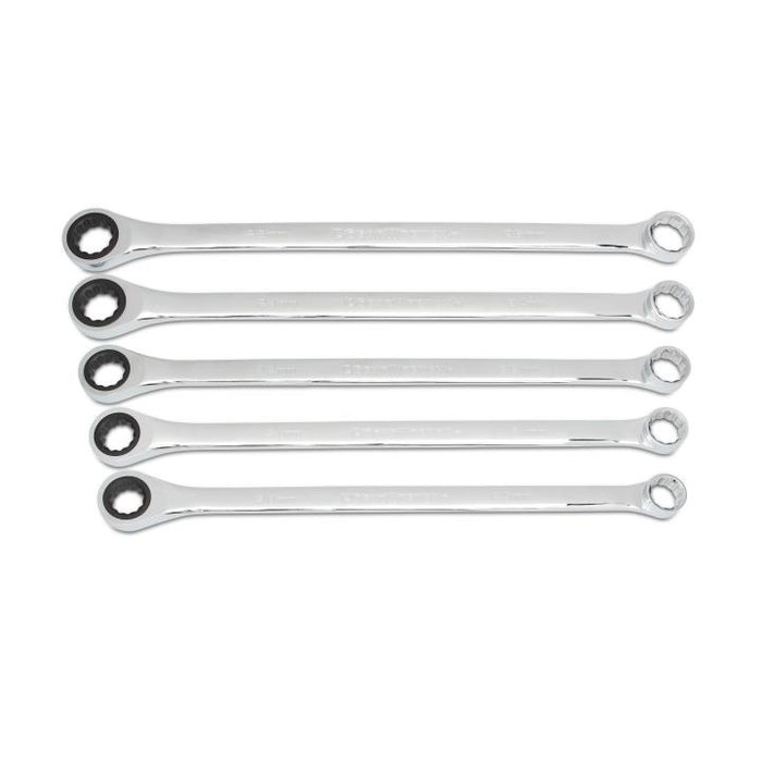 GEARWRENCH - 5 PIECE 72-TOOTH 12 POINT XL GEARBOX™ DOUBLE BOX RATCHETING METRIC WRENCH ADD-ON SET - 85987