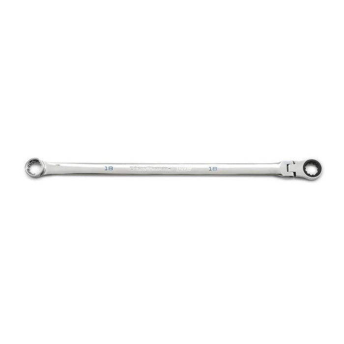 GEARWRENCH - 18MM 120XP™ UNIVERSAL SPLINE XL GEARBOX™ FLEX HEAD RATCHETING WRENCH - 86118