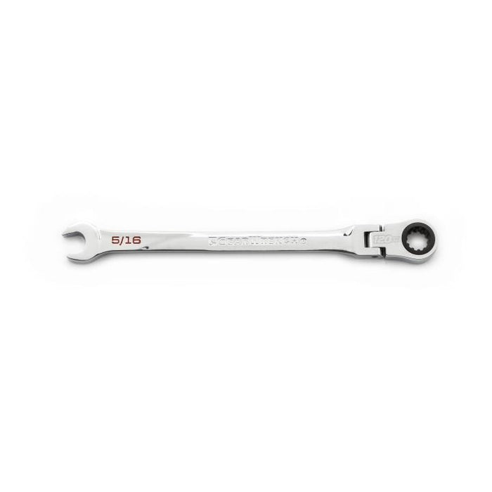 GEARWRENCH - 5/16" 120XP™ UNIVERSAL SPLINE XL FLEX HEAD RATCHETING COMBINATION WRENCH - 86234