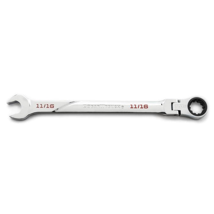 GEARWRENCH - 11/16" 120XP™ UNIVERSAL SPLINE XL FLEX HEAD RATCHETING COMBINATION WRENCH - 86241