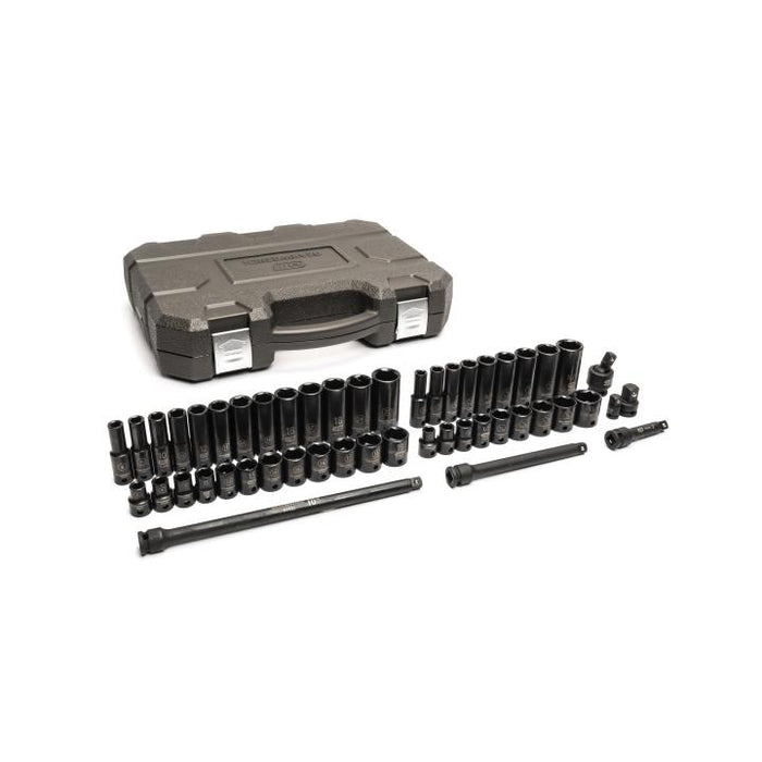 GEARWRENCH - 49 PIECE 3/8" DRIVE 6 POINT STANDARD AND DEEP IMPACT SAE/METRIC SOCKET SET - 86533