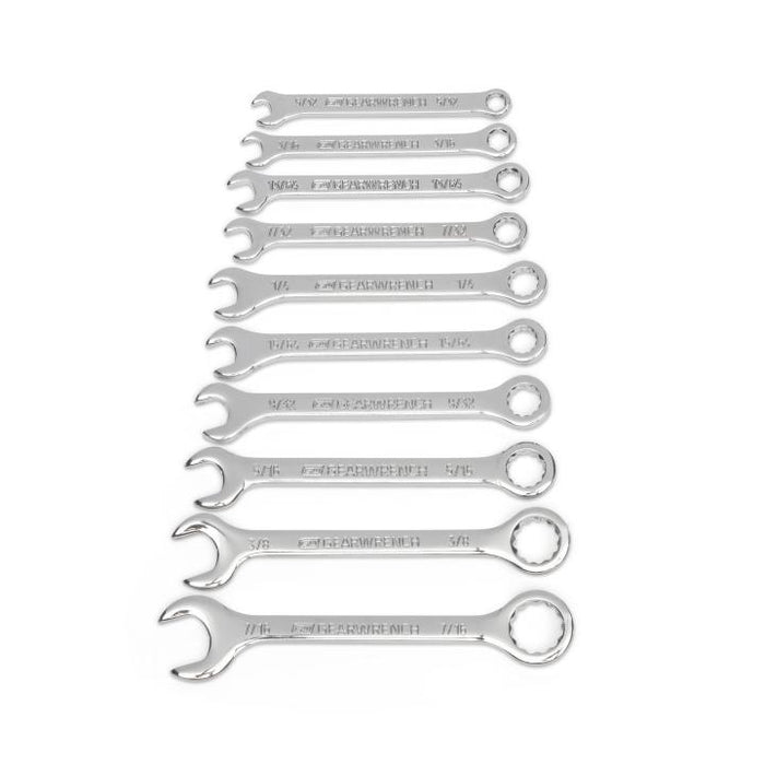 GEARWRENCH - 10 PIECE SAE MIDGET COMBINATION WRENCH SET - 86560
