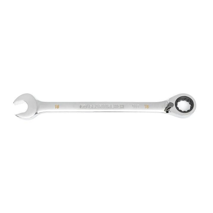 GEARWRENCH - 18MM 90-TOOTH 12 POINT REVERSIBLE RATCHETING WRENCH - 86618
