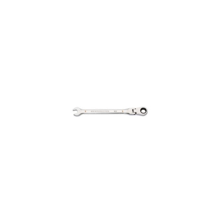 GEARWRENCH - 9MM 90-TOOTH 12 POINT FLEX HEAD RATCHETING COMBINATION WRENCH - 86709