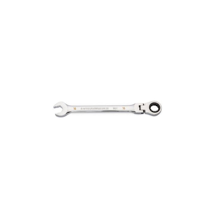 GEARWRENCH - 16MM 90-TOOTH 12 POINT FLEX HEAD RATCHETING COMBINATION WRENCH - 86716