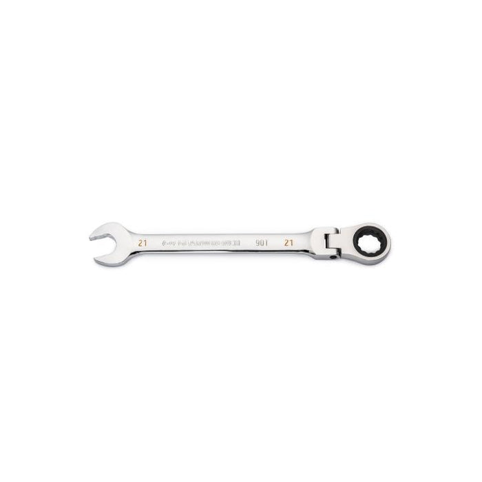 GEARWRENCH - 21MM 90-TOOTH 12 POINT FLEX HEAD RATCHETING COMBINATION WRENCH - 86721