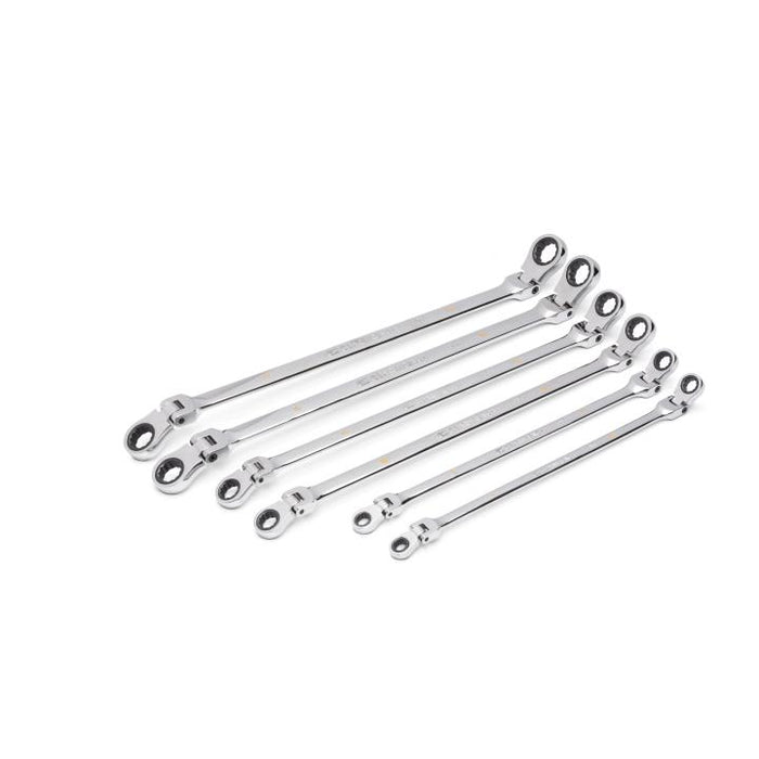 GEARWRENCH - 6 PIECE 90-TOOTH 12 POINT METRIC GEARBOX™ DOUBLE FLEX RATCHETING WRENCH SET - 86830
