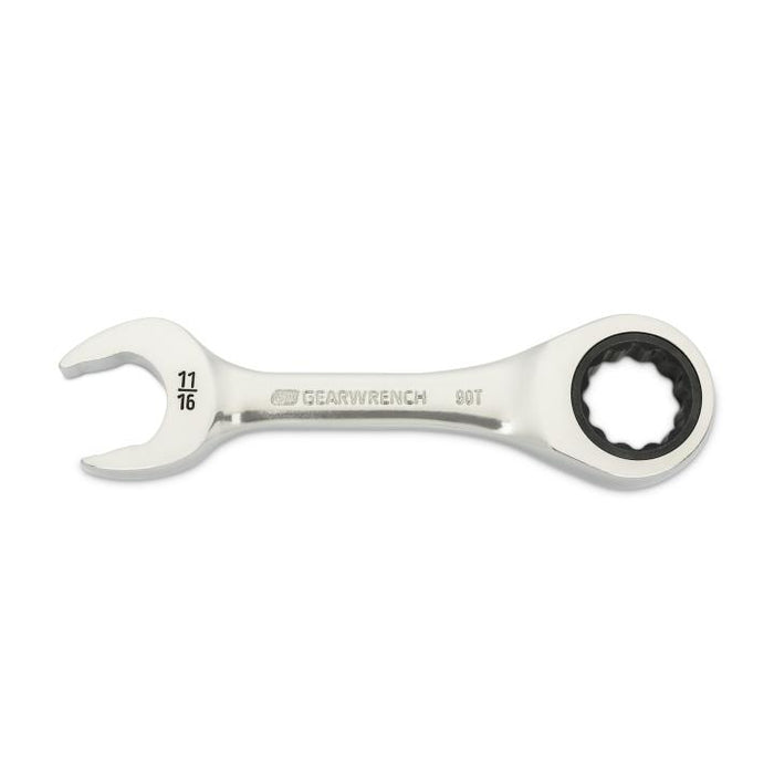 GEARWRENCH - 11/16" 90-TOOTH 12 POINT STUBBY COMBINATION RATCHETING WRENCH - 86856