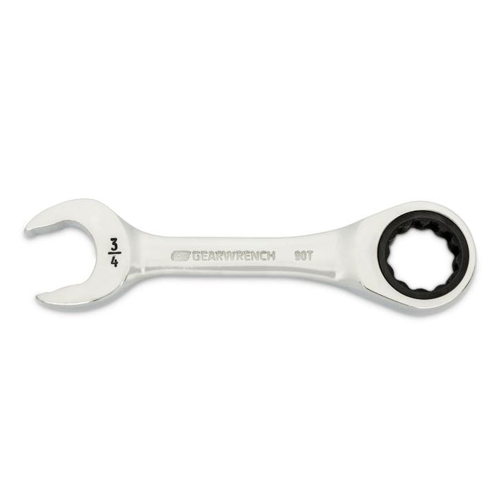 GEARWRENCH - 3/4" 90-TOOTH 12 POINT STUBBY COMBINATION RATCHETING WRENCH - 86857