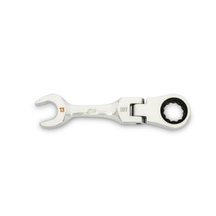 GEARWRENCH - 13MM 90-TOOTH 12 POINT STUBBY FLEX COMBINATION RATCHETING WRENCH - 86863