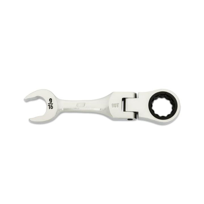 GEARWRENCH - 9/16" 90-TOOTH 12 POINT STUBBY FLEX COMBINATION RATCHETING WRENCH - 86874