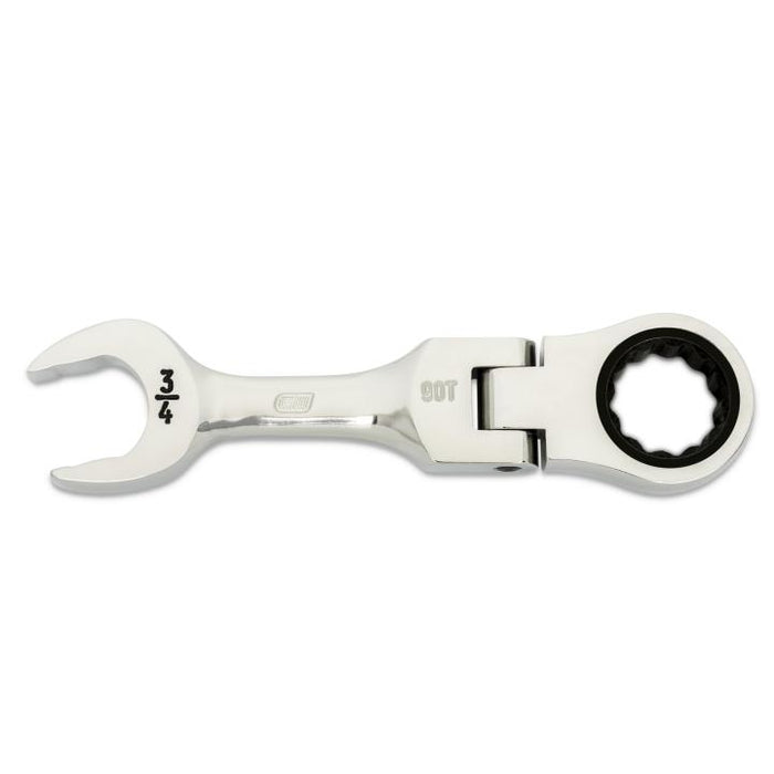 GEARWRENCH - 3/4" 90-TOOTH 12 POINT STUBBY FLEX COMBINATION RATCHETING WRENCH - 86877