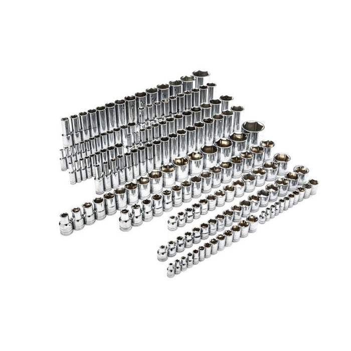 GEARWRENCH - 163 PIECE 1/4", 3/8" & 1/2" DRIVE 6 POINT STANDARD AND DEEP SAE/METRIC MASTER SOCKET SET - 89073