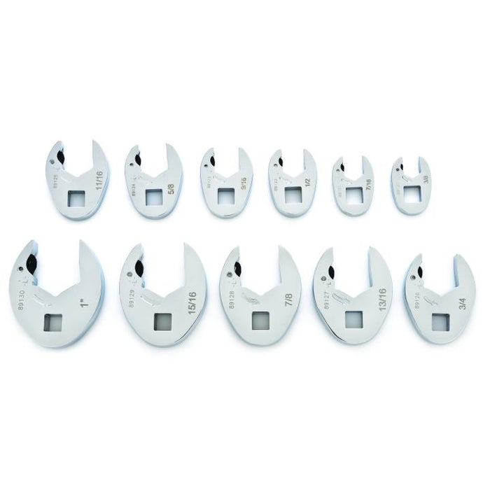 GEARWRENCH - 11 PIECE 3/8" DRIVE RATCHETING CROWFOOT SAE WRENCH SET - 89118