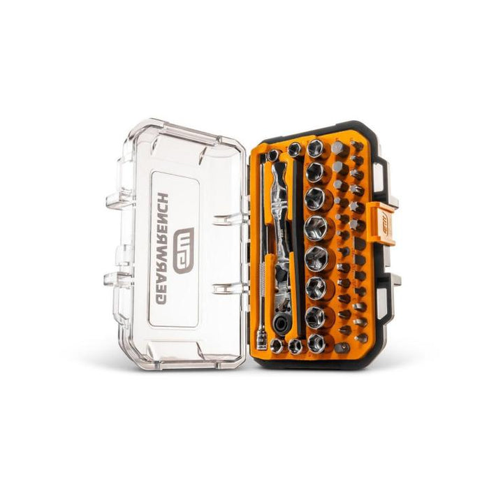 GEARWRENCH - 41 PIECE 1/4" DRIVE 72-TOOTH 6 POINT MICRODRIVER SET - GWMBS41