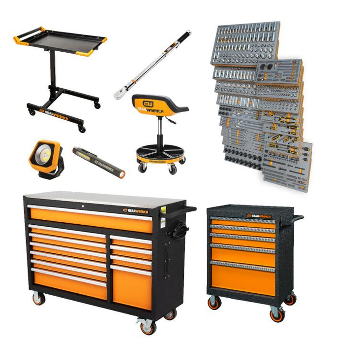GEARWRENCH - 1024 PIECE MEGAMOD MASTER MECHANICS TOOL SET IN PREMIUM MODULAR FOAM TRAYS WITH TOOL STORAGE - MEGAMOD1024